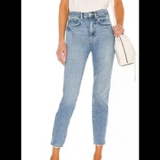 Free People Women's Out West Blue Denim Pockets Stovepipe Jeans Size 30