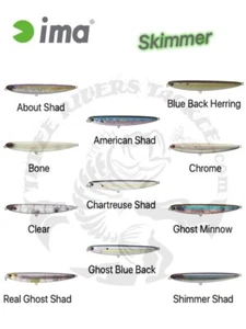Ima Lures Skimmer 110 Topwater Walking Stickbait 110mm - Choose Color - Picture 1 of 18