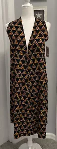 NWT LuLaRoe JOY Duster Tunic Vest Swimsuit Cover Up Tribal Geometric Size XS New - Picture 1 of 8