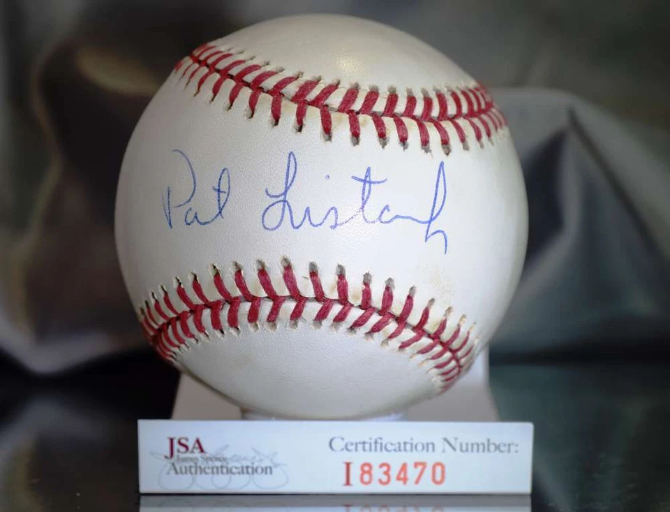Auténtico autógrafo de béisbol firmado por Pat Listach Jsa de la Liga Americana Foto 1 de 1
