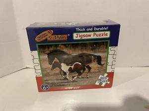 Puzzle Pferde 100 Teile Alter 6 + Holz N Things ~ dicke robuste Teile NEU - Bild 1 von 6