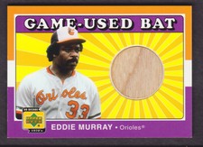 2001 Upper Deck Decade 1970's Baseball Game BAT #B-EM Eddie Murray Orioles