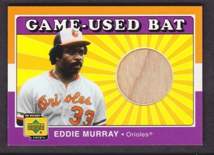 2001 Upper Deck Decade 1970's Baseball Game BAT #B-EM Eddie Murray Orioles