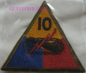 PUS107 - WW2 US ARMY 10th Armored Division Patch Greenback - Bild 1 von 2