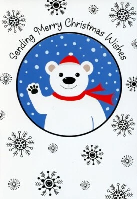 MILLBROOK Sending Merry Christmas Wishes - Christmas Greeting Card - 21185