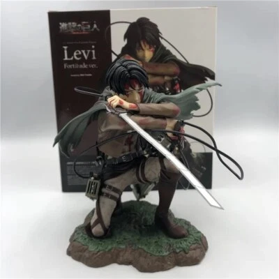 Action Figure Levi Ackerman 18cm Attack On Titan Statua Collezione Anime Manga - Immagine 1 di 4