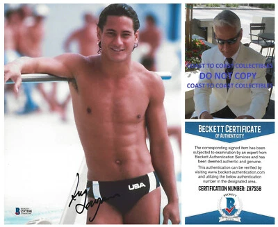 Greg Louganis Driver firmado EE. UU. Olímpico 8x10 prueba fotográfica autógrafo Beckett certificado de autenticidad. Foto 1 de 3