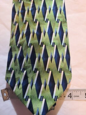 Corbata Carlos Devenezia verde/azul Foto 1 de 3