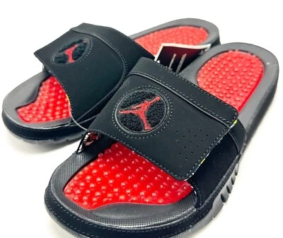 Auténtico Para Hombre JORDON / Hydro VIII Retro / Negro-Rojo Universitario-Blanco / Nuevo en Caja Foto 1 de 4