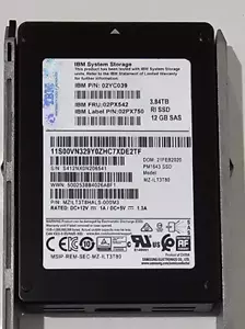 IBM 2072-AL81 Storwize V5030E 3.84TB 12GB SAS RI SSD Flash Drive 02PX542 02YC039 - Picture 1 of 3
