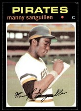 1971 Topps #480 Manny Sanguillen   Baseball Pittsburgh Pirates