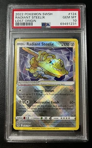 2022 Pokemon Lost Origin #124 Radiant Steelix PSA 10 Gem Mint - Picture 1 of 2