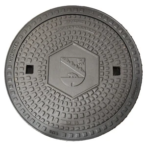 HYDROTEC Schachtabdeckung Schacht- Kanaldeckel Länderwappen Sachsen-Anhalt 50kN - Bild 1 von 4