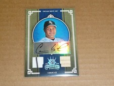 2005 Donruss Diamond Kings CARLOS LEE AUTOGRAPH/AUTO JERSEY WHITE SOX /100 R9529