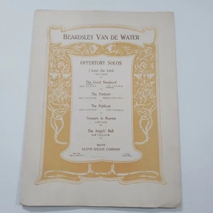 The Good Shepherd Song Vintage Sheet Music Beardsley Van De Water Offertory 1792 - Bild 1 von 5