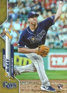 2020 Topps Series 1 BRENDAN MCKAY GOLD FOIL SP TAMPA BAY RAYS RC #69 - Picture 1 of 1