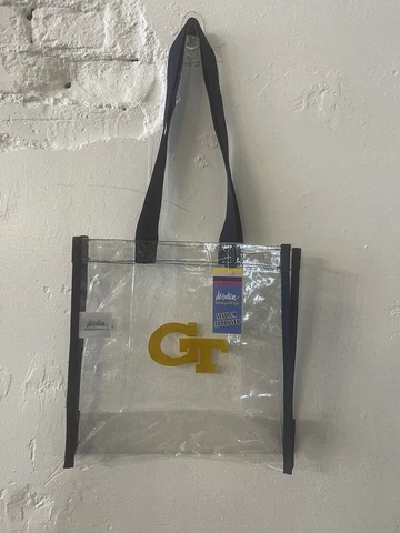 Georgia Tech Yellow Jackets Clear Stadium Tote Bag Cover