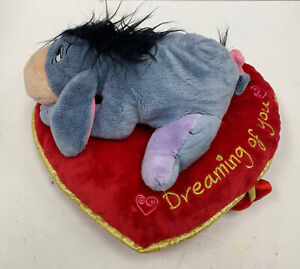 Disney Store Love Eeyore Dreaming Of You Red Heart Plush Toy 9" A24