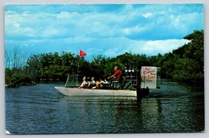 Postcard Airboat rides at Big Cypress Bend, Tamiami Trail Florida - Picture 1 of 2