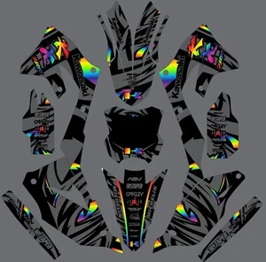 Kit gráfico para Kawasaki KXF250 KX250f KX 250f 2021-2023 calcomanía arco iris - Imagen 1 de 1