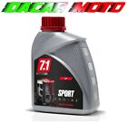 1 Liter Engine Oil MALOSSI Base Synthetic 7.1 2T Sport Engine Reduction Smoke