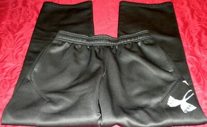New UNDER ARMOUR STORM YOUTH ATHLETIC,LEISURE LOOSE WARM-UP PANTS BLACK Sz YL - Picture 1 of 9