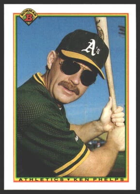 Ken Phelps #462 1990 Bowman Oakland Athletics - Image 1 of 2