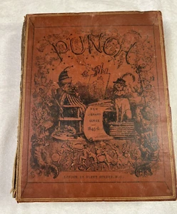 Antique ~ PUNCH / The London Charivari ~ vol. VIII - XI bound ~ 1845-1846 - Picture 1 of 22