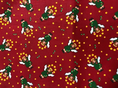 Ангелы на красной ткани Trena Hegdahl праздник лоскутное одеяло Craft BTFQ OOP - Изображение 1 из 2