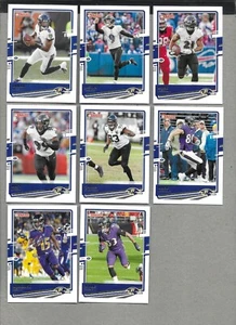 Set squadra Donruss 8 carte Ravens 2020 include Lamar Jackson Snead Marquise Brown  - Foto 1 di 1