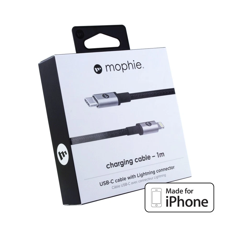 New Mophie - USB C To Apple charging Cable 3.2ft (1m) - Black - Image 1 of 3