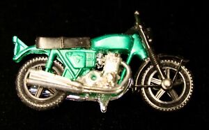 Matchbox Lesney Superfast MB18 Hondarora Motorcycle Metallic Green  Chrome Motor