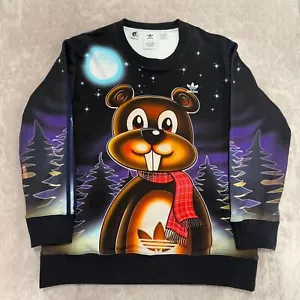 Sudadera Adidas Originals X Kerwin Frost Crossover Dibujos Animados Talla XL - Imagen 1 de 9