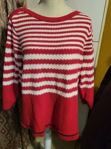 Womens 1xl Red Cj Banks Sweater - Picture 1 of 3