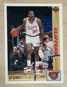 BO KIMBLE - 1991-92 Upper Deck ROOKIE STANDOUTS #R5 - LOS ANGELES CLIPPERS - Picture 1 of 2