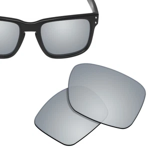 Polarized Replacement Lenses for-OAKLEY Holbrook Sunglasses Silver Titanium - Picture 1 of 5