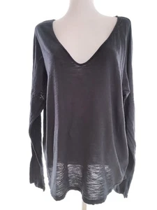 Gap Size XL Navy Tunic Blouse Cotton 100% Long Sleeve Lace Embroidery - Picture 1 of 5