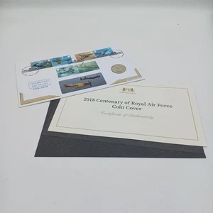 Cubierta de moneda Spitfire 2018 RAF Centenary Two Pound Silver Proof PNC - Imagen 1 de 7