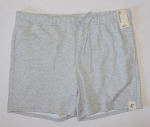 Mens Shorts Size XL 40 42 Heathered Gray Jogger Short Pockets 6 inch inseam - Picture 1 of 7