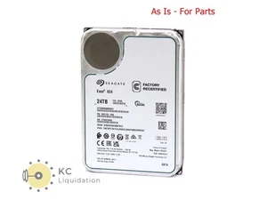 Seagate Exos X24 24TB ST24000NM002H 3.5" SATA Hard Drive - For Parts AS IS - Picture 1 of 5