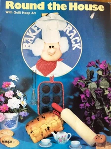 Round the House with Quilt Hoop Art Paperback 1983 Craft Soft Sculpture Vintage - Imagen 1 de 1