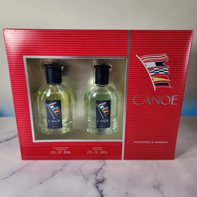Canoa Eau De Toilette Colonia After Shave Splash Auténtico Para Hombres Set de Regalo 2 piezas Foto 1 de 2
