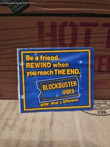 Autocollant blockbuster soyez un ami .REWIND quand vous atteignez la fin. décalcomanie sans adhérence - Photo 1/2