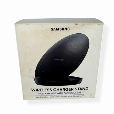 Samsung Wireless Charger Stand Fast Charge W/ Fan Cooling Galaxy + iPhone - Image 1 of 4