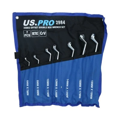 Juego de llaves de anillo de desplazamiento métrico MM 35 grados 6 mm - 19 mm... - Imagen 1 de 4