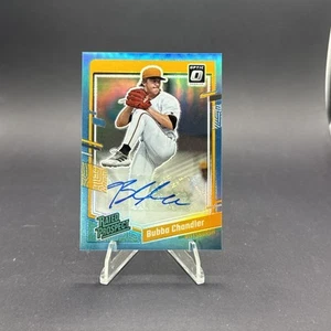 Bubba Chandler 2024 Donruss Optic Rated Prospect TEAL Carolina Blue /25 Ssp - Picture 1 of 2