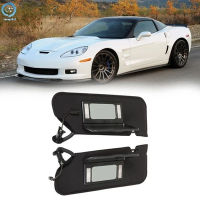Par de espejos retrovisores laterales parasol para Chevrolet Corvette C6 2005-2013 Foto 1 de 4