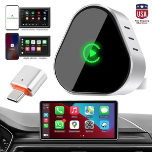 5G WIFI USB Wireless CarPlay Adapter For iPhone Android Auto Dongle Plug & Play - Picture 1 of 17