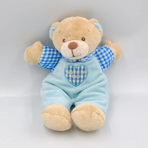 Peluche ours beige bleu coeur KEEL TOYS - 36013 - Photo 1/2