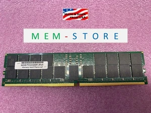 MEM-DR564MC-ER64 Supermicro Compatible 64GB RDIMM DDR5 ECC 6400MHz RAM Memory - Picture 1 of 5